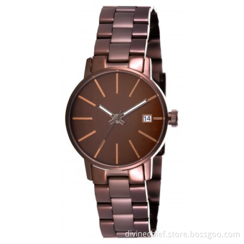 Customized Lady Quality Watch 5 ATM Water Resistant All Stainless Steel Watch